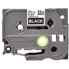 Brother Tape White on Black 24mm (TZE355)